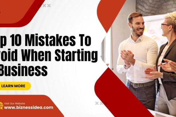 Top 10 Mistakes To Avoid When Starting A Business