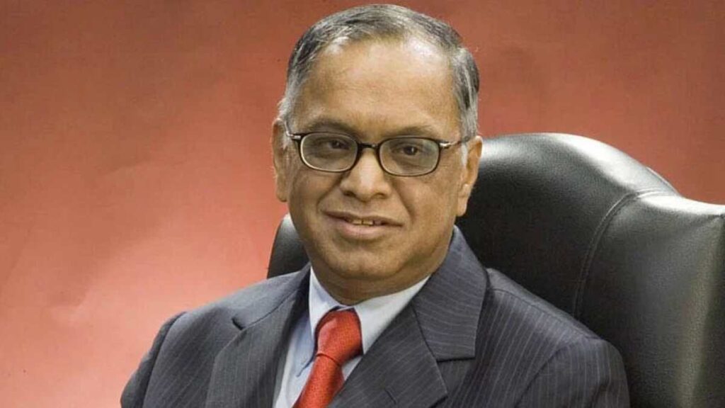This is a visual of Narayan Murthy Narayan Murthy