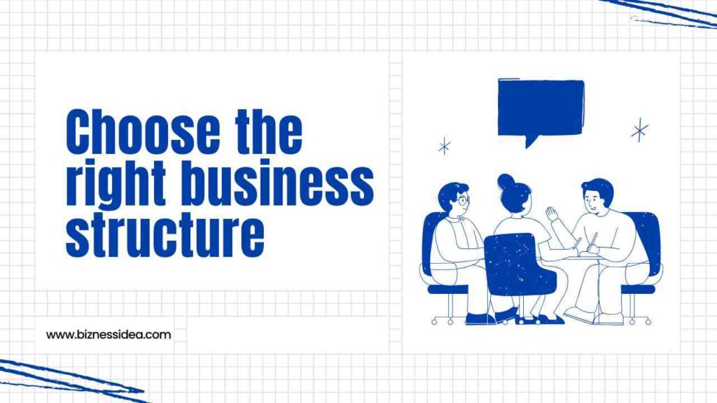 Choose the right business structure for tax planning