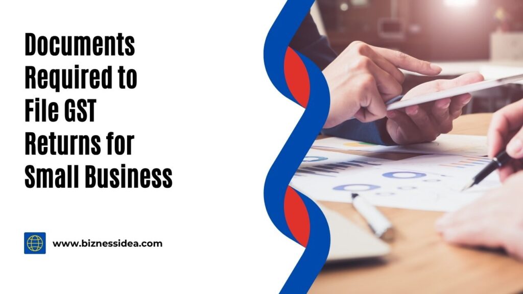 A visual for the Documents to File GST Returns for Small Business