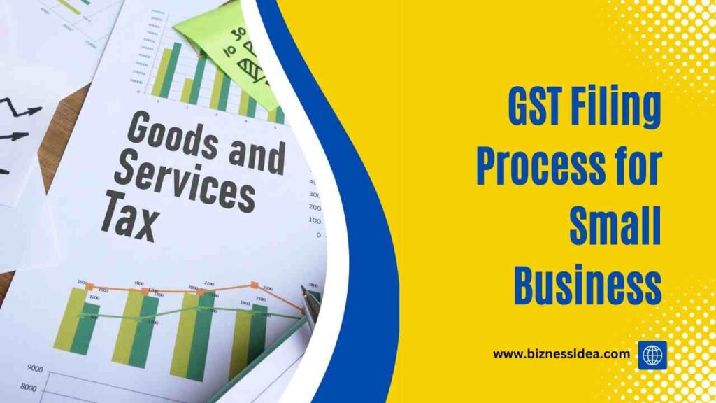 A visual of GST Filing Process for Small Business in India