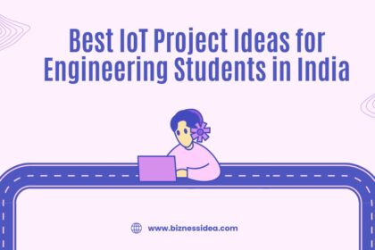 A visual showing the best IoT project ideas for engineering students