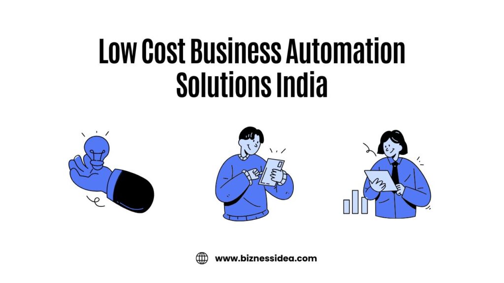 A visual showing Low Cost Business Automation Solutions in India