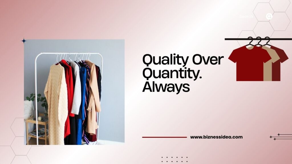 Quality Over Quantity. Always for branded merchandise