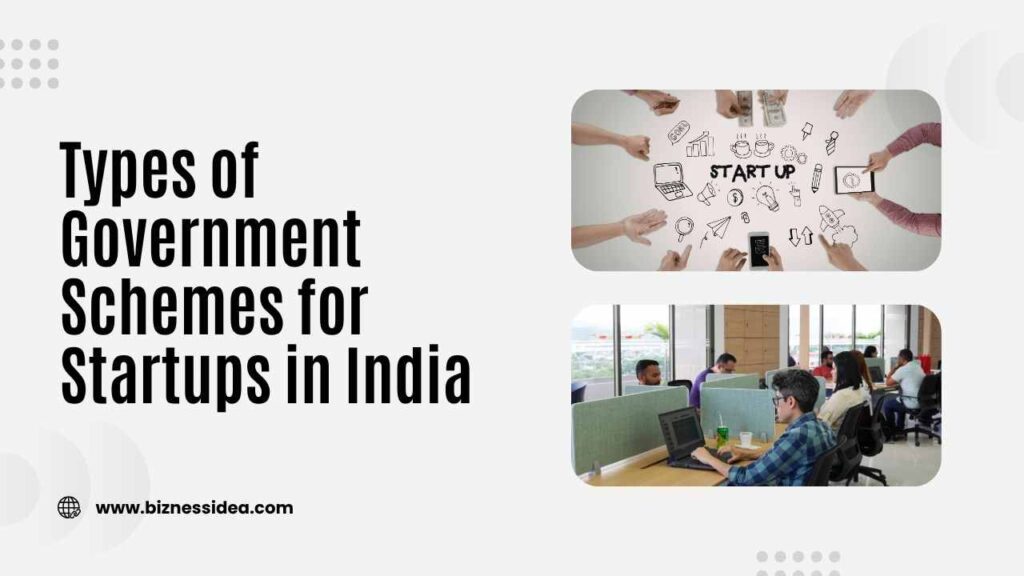 A visual to explore the Types of Government Schemes for Startups in India