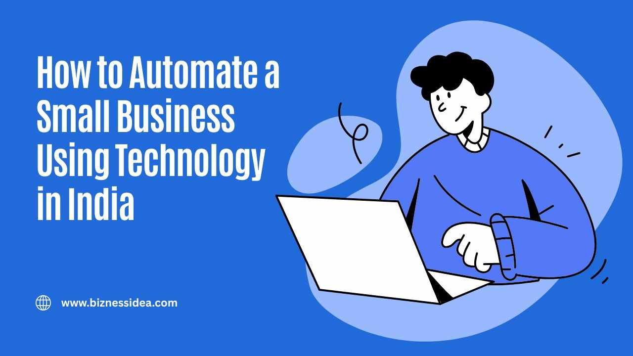 A visual presenting how to automate small business