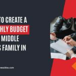 This is a visual showing the monthly budget for a middle-class family