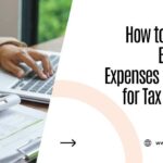A visual showing how to record business expenses
