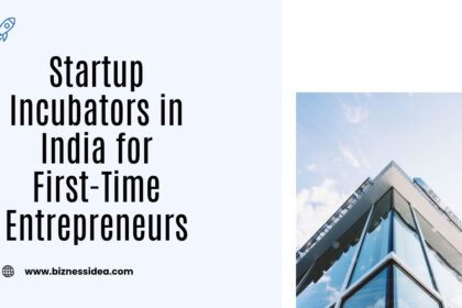 A visual showing startup incubators in India