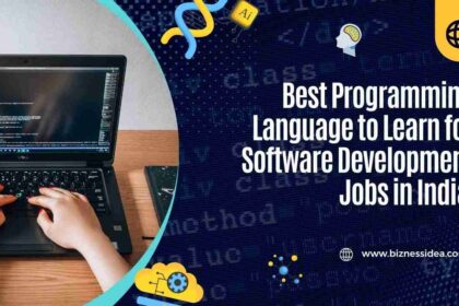 A visual showing Best Programming Language to Learn for Software Development Jobs in India