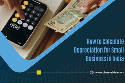 A visual to show how to calculate depreciation for a small business in India