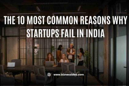 A visual showing common reasons for startup failure in India